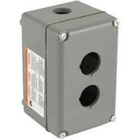 9001KY2 | Harmony Empty Control Station, Aluminum, 2 Cut-outs, 30mm | Square D