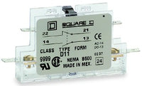 9999D11 | Contactor Auxiliary Contact Kit 600 VAC 5 AMP T | Square D
