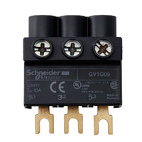 GV1G09 | TeSys GV2 Terminal Block, 3-Pole, 63A, IP20, Screw Clamp Terminals | Square D