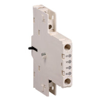 GV3A02 | TeSys GV3 Auxiliary Contact Block, 2 NO, Early-break, 6A, 690V, Screw Clamp Terminals | Square D by Schneider Electric