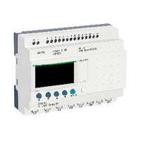 SR2B201B | Zelio Logic Compact smart relay Zelio Logic - 20 I O - 24 V AC - clock - display | Square D