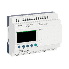 Square D SR2B201B Zelio Logic Compact smart relay Zelio Logic - 20 I O - 24 V AC - clock - display | Blackhawk Supply