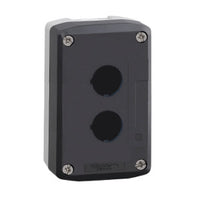 XALD02H7 | Harmony XALD Empty Control Station, 2 Cut-outs, Light Gray Base, Dark Gray Cover, NEMA 4X, 13 | Square D