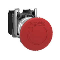Square D XB4BS8444 Harmony Red 40mm Emergency Stop, Switching Off 22mm Latching Turn Release 2 NC | Blackhawk Supply