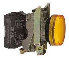 Square D XB4BVM5 Orange Complete Pilot Light 22mm plain lens with integral LED 230-240V  | Blackhawk Supply