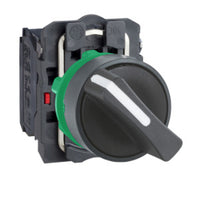XB5AD25 | Harmony Complete Control Selector Switch, 22mm, 1 NO + 1 NC, 600V, 2 AMP, NEMA 4X, 13 | Square D