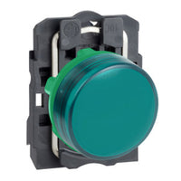 XB5AVB3 | Harmony Complete Pilot Light, 22mm, Green, 24V AC/DC 50/60 Hz, NEMA 4X, 13 | Square D