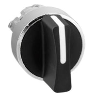 ZB4BD5 | Black Selector Switch Head, 22mm, 3-Position, Spring Return | Square D