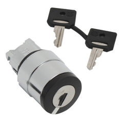 Square D ZB4BG214 Harmony XB4 Head for Key Selector Switch, Metal, 22mm, Round Head, Stay-put Operator, NEMA 4X, 13 | Blackhawk Supply