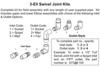 ST9__-100 | (SELECT)1 TURF 3-ELL SWIVEL JOINT KIT | (PG:30) Spears