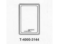 T-4000-3144 | COVER; WHITE PLASTIC;VERT; CONC; NO-T | Johnson Controls