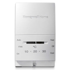 Resideo T834N1010 VERTICAL 1 HEAT/1 COOL MECHANICAL THERMOSTAT. TERMINALS: R, RC, G, Y, W, O, B. SCALE: 10-32C. SYSTEM SWITCH: HEAT/OFF/COOL. FAN SWITCH: AUTO/ON. | Blackhawk Supply