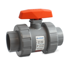 Hayward HCTB4P050TACTE 1/2" Ready for Actuation TU Ball Valve GFPP w/EPDM o-rings, threaded ends  | Blackhawk Supply