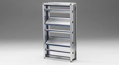 Ruskin TED50 Alum. rectangular, thermally efficient, insulated airfoil blade, heavy duty, 6000 FPM, 8" w.c. max | Blackhawk Supply