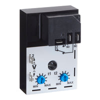 TH45161-10-37 | Repeat cycle (ON 1st) | 240V AC/DC | 30A SPDT | 0.05 - 5 seconds | 1.8 - 180 seconds | Encapsulated | Analog | Macromatic