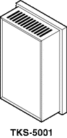 TKS-5001 | Transmitter, Proportional, Room Temperature, 50 to 100F, Wall Mount, Beige Plastic Cover | Schneider Electric