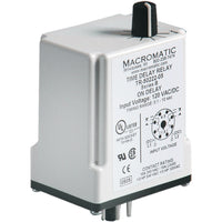 TR-51221-10R7 | ON Delay (switch trigger) | 240V AC | 10A DPDT | 0.05 - 5 seconds | Plug-in | Analog | Macromatic