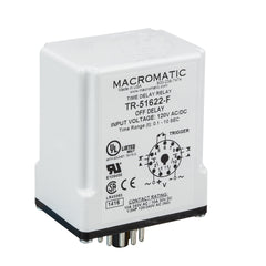 Macromatic TR-52228-F Single shot falling edge retriggerable (switch trigger) | 240V AC | 10A DPDT | 0.05 - 5 seconds | Plug-in | Analog | Blackhawk Supply