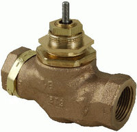 VB-7213-0-4-09 | Venta, Globe Valve, 1-1/4 in, 2-way, straight threaded NPT, stem up open, brass trim, 20 Cv | Schneider Electric
