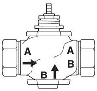 VB-7223-0-4-10 | Venta, Globe Valve, 1-1/2 in, 2-way, straight threaded NPT, stem up closed, brass trim, 28 Cv | Schneider Electric