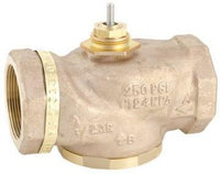 VB-7313-0-4-10 | Venta, Globe Valve, 1-1/2 in, 3-way mixing, straight threaded NPT, stem up closes port A, brass trim, 20 Cv | Schneider Electric