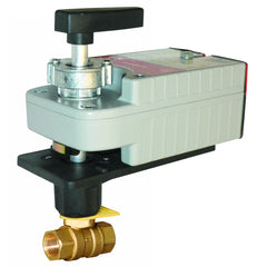 Honeywell VBN2HUPXD000 CONTROL BALL VALVE WITH ELECTRIC ACTUATOR - 3 IN. NPT - 2-WAY - 145 CV - PLATED BRASS TRIM - DCA PROFILE - MODULATING FLOATING(FAIL IN PLACE) - 24 VAC - 2 AUX SWITCHES | Blackhawk Supply