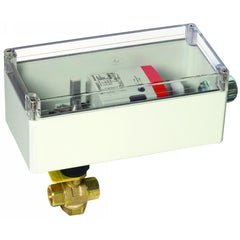Honeywell VBN3CKPXB402 CONTROL BALL VALVE WITH ELECTRIC ACTUATOR - 1 IN. NPT - 3-WAY - 14.9 CV - PLATED BRASS TRIM - DCA PROFILE - MODULATING FLOATING(FAIL B-AB OPEN) - 24 VAC - 1 AUX SWITCH - NEMA 3R ENCLOSURE | Blackhawk Supply