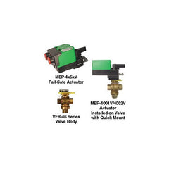 KMC VEB-4610FBCL CCV | 2.5" - 3 Way | 99.5 Cv | Electronic Fail-Safe | 24V | Modulating | Blackhawk Supply