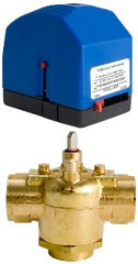 Schneider Electric VM3222T13A00T Erie PopTop, Zone Valve Assemblie, 1/2 in, 3-Way Mixing, NPT, Brass, 2 cv, 20 PSI, Floating, Spring Return, Normally Closed, 24 VAC, Time-out, NEMA 1 | Blackhawk Supply