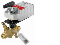 Honeywell VRN2CNSXH101 PRESSURE INDEPENDENT CONTROL VALVE WITH ELECTRIC ACTUATOR - 1 IN. NPT - 2-WAY - 15 GPM - STAINLESS STEEL TRIM - COMMUNICATING SYLK (FAIL OPEN) - 24 VAC - 2 AUX SWITCHES | Blackhawk Supply