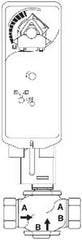 Schneider Electric VS-7223-557-4-10 VB: 1-1/2 in, 2W, Globe, STR, NPT, UC, BR, 28 cv, 140 PSI; Act (MS41-7153-502): Elec, Prop, SR, NC, 24 VAC/VDC, App, 133 in-lb, Rotary, SPDT, N1/N2 | Blackhawk Supply