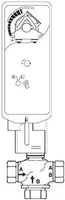 VS-7313-556-4-11 | VB: 2 in, 3W Mix, Globe, NPT, BR, 41 cv, 80 PSI; Act (MS41-7153): Elec, Prop, SR, NC, 24 VAC/VDC, App, 133 in-lb, Rotary, N1/N2 | Schneider Electric