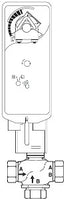 VS-7313-576-4-09 | VB: 1-1/4 in, 3W Mix, Globe, Str, NPT, BR, 20 cv, Act (MS40-7173): Elec, Prop, SR 24, VAC, 150 in-lb, App | Schneider Electric