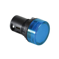 W22UNR-24LG-WLG | W22UNR-24LG-WLG - 22mm Unibody Non-relampable LED Light, 24V AC/DC, Green LED, Green Extended Lens | C3 Controls