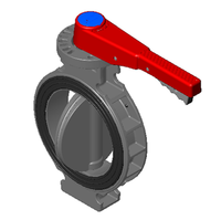 751311-020 | 2 PVC WAFER BUTTERFLY VALVE BUNA W/HANDLEE | (PG:250) Spears