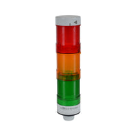 WTL-50P3-MCFAFRFS3 | WTL-50P3-MCFAFRFS3 - Ser B, BTO, World Tower Light, 50mm, Direct-Mount Base, 24V AC/DC, Amber LED Light Module & Lens - Flashing, Red LED Light Module & Lens - Flashing, Sound Module - Intermittent | C3 Controls