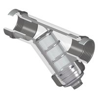YS31P8-007CLSR | 3/4 PVC CL Y STRAINER SR/FPT FKM P8 MESH | (PG:103) Spears
