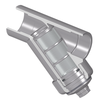 YS32C8-005C | 1/2 CPVC WYE STRAINER SOCKET FKM C8 MESH | (PG:104) Spears