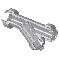 YS3BC8-005CSR | 1/2 CPVC TRUE UNION WYE STRAINER SR/FPT FKM C8MSH | (PG:104) Spears