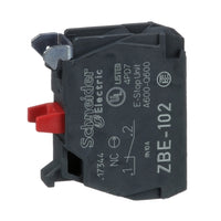 ZBE102 | Single contact block for head 22mm 1NC screw clamp terminal Pack of 5 | Square D