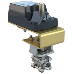 Bray BV05-SS3-32/DM24-70-A 1/2" | 3 piece design threaded ball valve | SS | CV 12.6 | Normally Open | Damper & Valve actuator | 24 Vac/dc | 70 lb-in | modulating | Non-Spring Return | SW | Blackhawk Supply