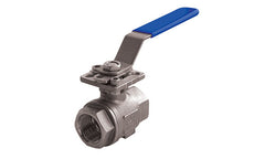 Jomar A1001-12 A1001 | 1/2" | Stainless Steel 2 Piece | Full Port | Threaded Connection | 1000 WOG | with ISO Mounting Pad | Blackhawk Supply