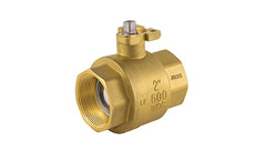 Jomar A101-1 A101 | 1" | Brass | 2 Piece | Full Port | Threaded Connection | 600 WOG | ISO Mounting Pad | Stainless Steel Ball and Stem | Blackhawk Supply