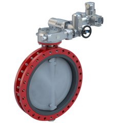 Bray NYF2-C301/AU-4068SV Butterfly Valve | 2 Way | 30 Inch | Nylon Coated Disc | 75 PSI | 120 VAC Non-Spring Return Actuator | Modulating Control | Blackhawk Supply