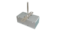 ACI A/100-3W-HT-D-4"-GD High Temp RTD 100 ohm (3 wire) | Duct Temperature Sensor | Sensor Length: 4 inch | Galvanized Housing Enclosure Box | Blackhawk Supply