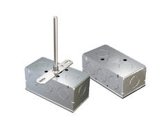 ACI A/TTM1K-LT-D-8"-4-GD Transmitter w/ 1k Ohm RTD (NIST Cert), Low Temperature Duct, 8" 316 SS, Galvanized Enclosure, 4-20mA Output | Blackhawk Supply