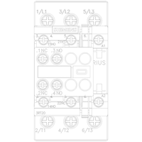 3RT20251AV04 | CONTACTOR S0 16A 400VAC 2NO/2NC SCRW | Siemens Electrical