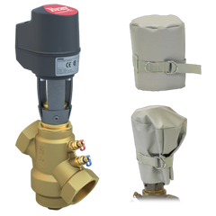 Bray SS-150-N-S-24.9/PAM24-100-WS 1.5" NPT | 24.89 GPM Pressure Independent Control Valve | S Cartridge | Normally Open | Linear Actuator | 24 VAC Floating;Modulating;On/Off | Fail Last | with Weather Shield | Blackhawk Supply