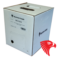 RWC-PCAT5E-RD | CAT5E Cable 1000ft EasyPull Box Non Shielded Plenum Rated Red | Reliable Wire