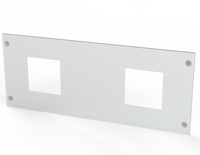 CPX5296 | Screwed Cover w/Double 92 X 92 Cutout 200 X 600 mm | 7.83
